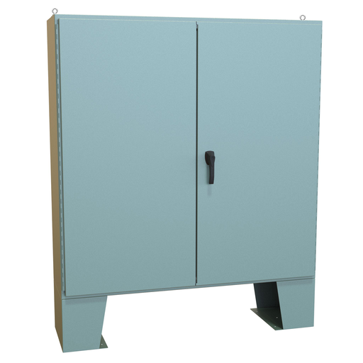 Product image for HMND 1422D16F NEMA12 TWO DR ENCL C/