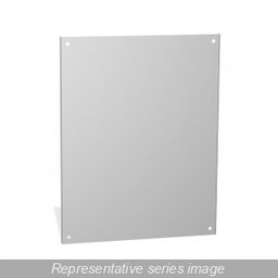 Hammond Manufacturing 18P2121 24 x 8 x 27.7 Inch NEMA 4X White 12 Gauge Stainless Steel Enclosure Back Panel