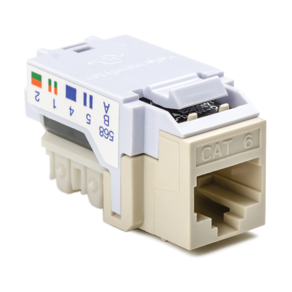 Product image for TYN RJ45FC6-FW CAT 6 mod. keystone