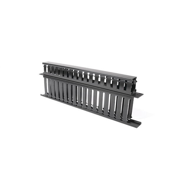Product image for Hellermann Tyton WMBN2 1 Rack Unit 2-Side Black Front and Rear Horizontal Wire Manager