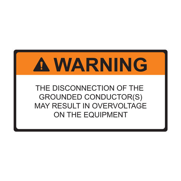 Product image for TYN 596-09323 WARNING DIS GND 2017