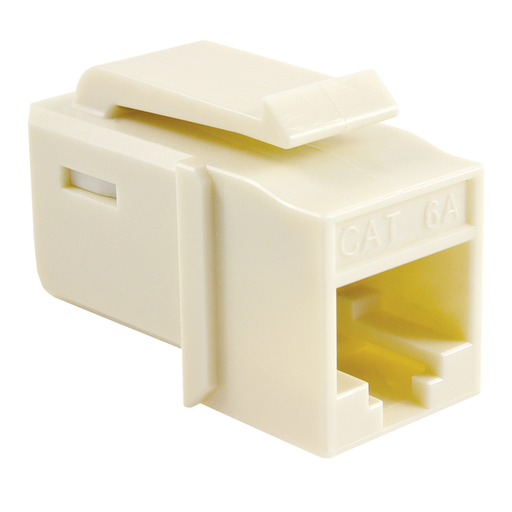 GST Category 6A UTP Modular Keystone Jack, Plenum Rated, Office White, 1/bag