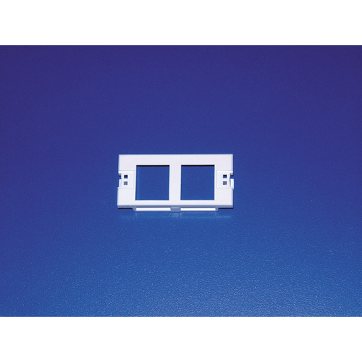 Modular Faceplate Dual Insert With Icons, ABS, Ivory, 3/pkg