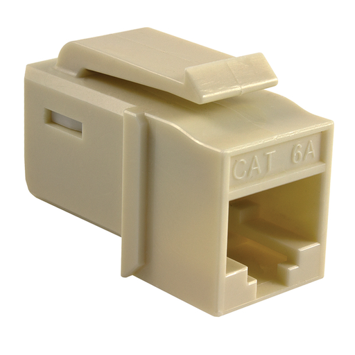 GST Category 6A UTP Modular Keystone Jack, Plenum Rated, Ivory, 1/bag