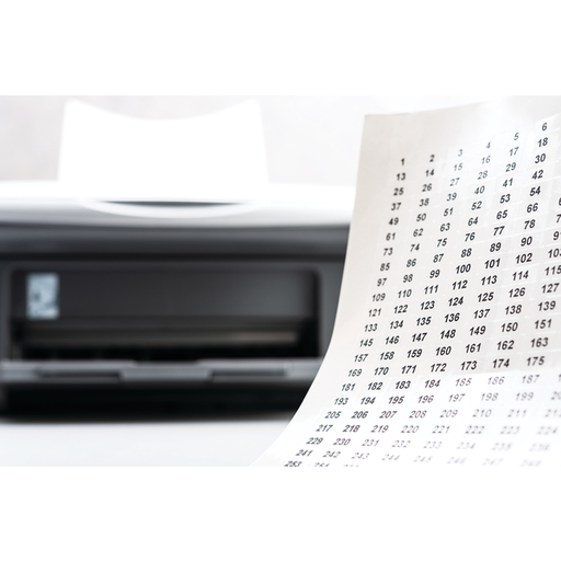 Laser Tag Label, .63" x .31", 360 per sheet, PET, Clear, 1000/pkg