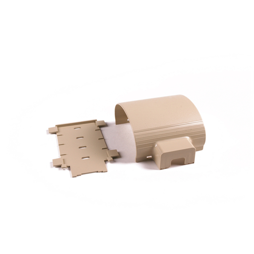 InfoStream Multi-Channel Raceway Power Transition Fitting, HIPS, Ivory, 1/pkg