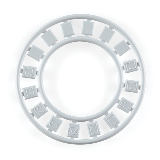 Modular Faceplate Icon Ring, White, 6/pkg
