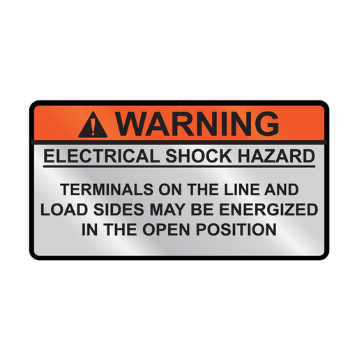 Product image for TYN 596-00921 WARNING ELE SHK HZD20