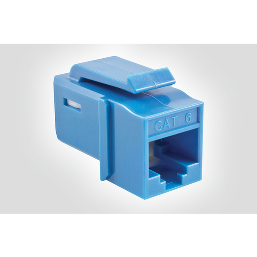 GST Category 6 UTP Modular Keystone Jack, Plenum Rated, Blue, 1/pkg