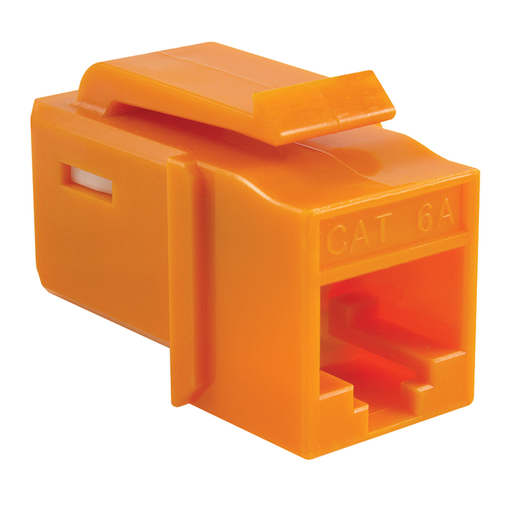 GST Category 6A UTP Modular Keystone Jack, Plenum Rated, Orange, 1/bag