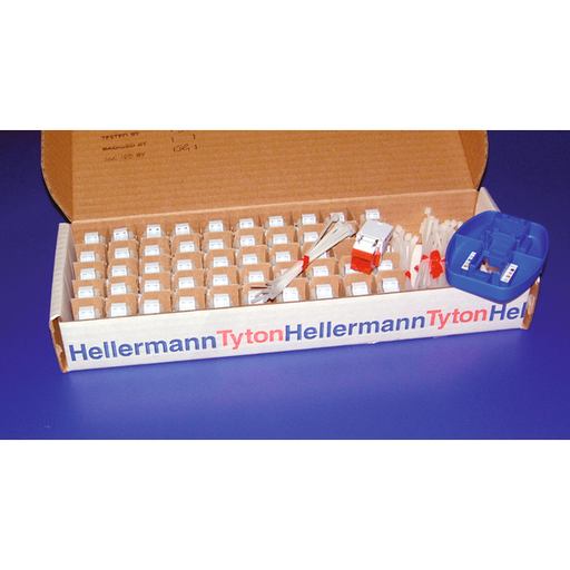 Category 6 Modular Keystone Jack Bulk Pack, Plenum Rated, Ivory, 50/box