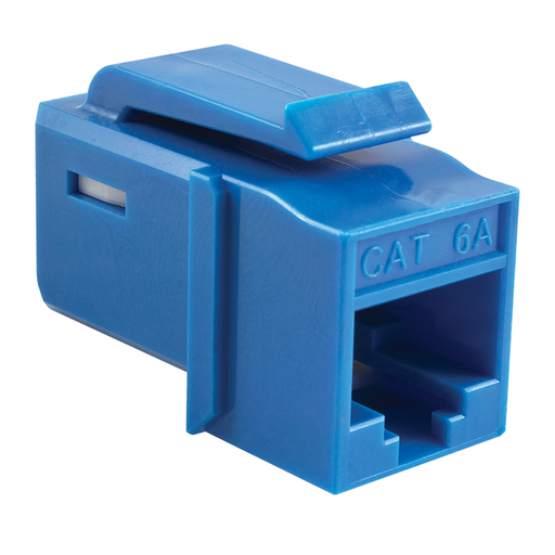 GST Category 6A UTP Modular Keystone Jack, Plenum Rated, Blue, 1/pkg