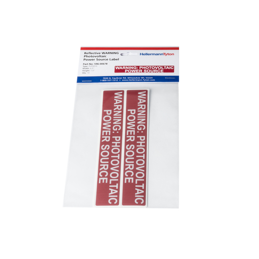 Product image for HELLE 596-01040 SOLAR LABEL