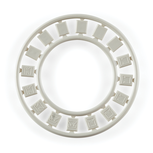 Modular Faceplate Icon Ring, Office White, 6/pkg