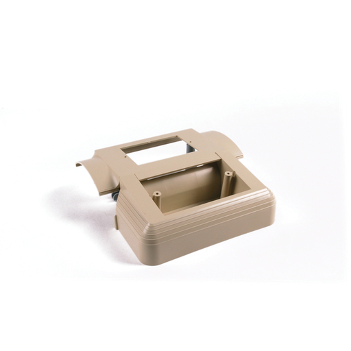 InfoStream Multi-Channel Raceway Offset Box, PVC, Ivory, 1/pkg