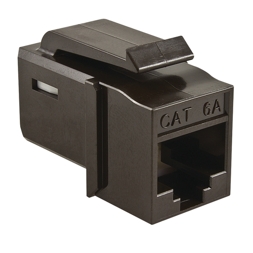 GST Category 6A UTP Modular Keystone Jack, Plenum Rated, Brown, 1/pkg