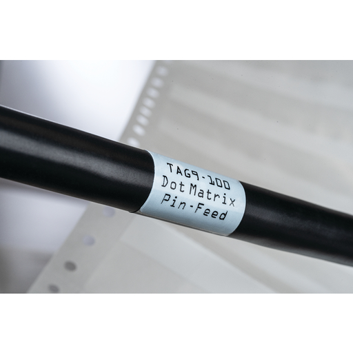 Dot Matrix Label, Self-Laminating, 2.0" x .75" x 2.25", 4 Across, White, 5000/pkg
