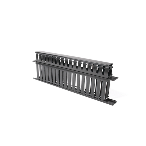 Product image for Hellermann Tyton WMBN2 1 Rack Unit 2-Side Black Front and Rear Horizontal Wire Manager