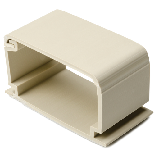 TSR Adhesive Cable Clamp, 1.74" Width, 1" Height, PVC, Ivory, 50/pkg