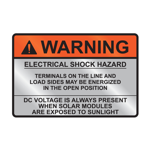 Product image for TYN 596-00920 WARNING ELE SHK WDC 2