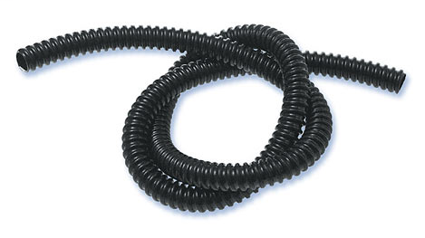 Plastic Conduit, 0.40" ID, 1/4" Trade Size, PVC, Black