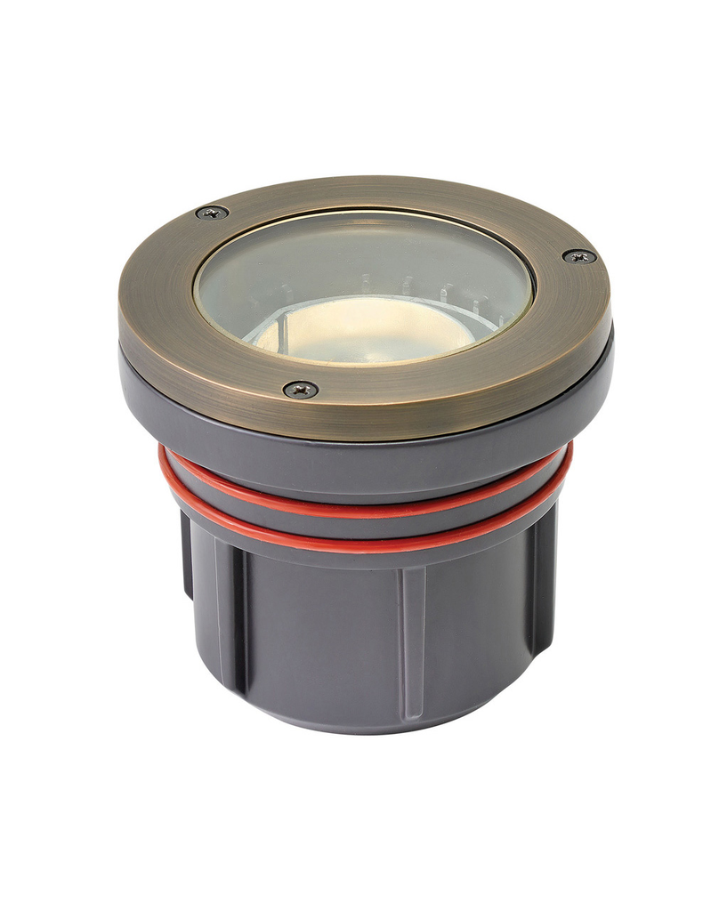 Product image for Flat Top 4" LED Well Light - Matte Bronze - 2700K