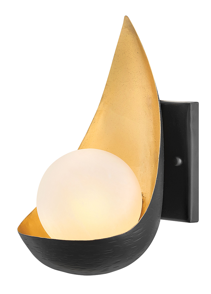 Product image for Ren 1 Light Wall Sconce - Black