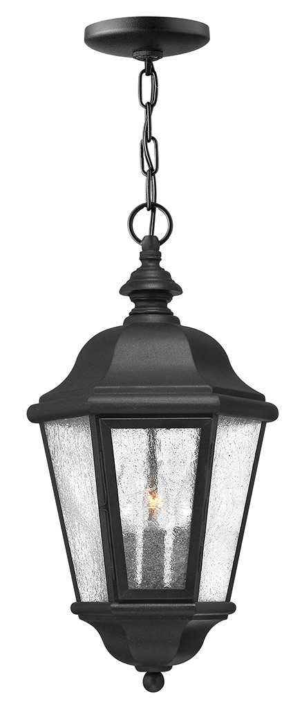 Product image for Edgewater 3 Light LED Large Hanging Lantern - Black