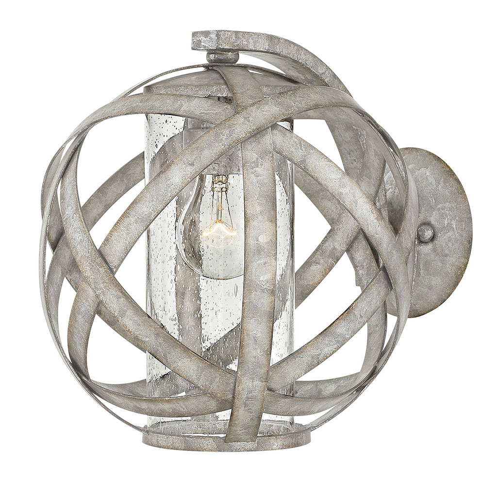 Product image for Carson 1 Light Small Wall Mount Sconce - Weathered Zinc