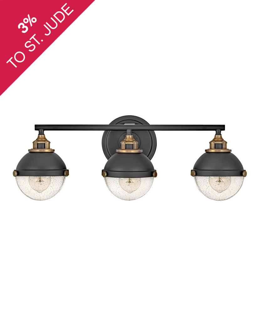 Product image for Fletcher 3 Light Vanity - Black