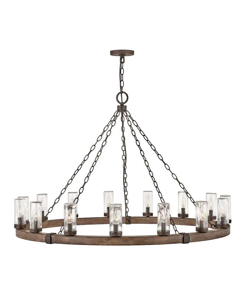 Product image for Sawyer 15 Light Extra Large Candle Chandelier - Sequoia