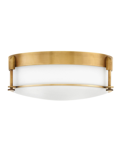 Product image for Colbin 3 Light Large Flush Mount - Heritage Brass
