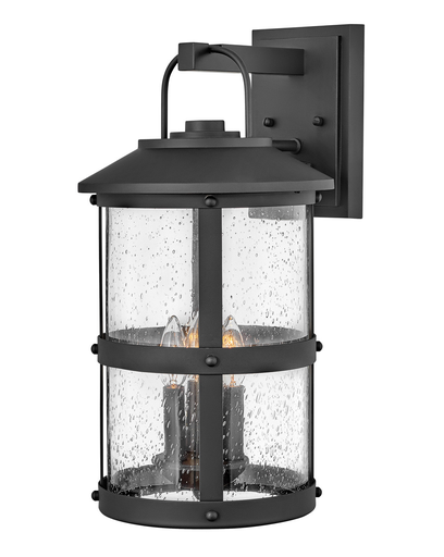 Product image for Lakehouse 3 Light Large Wall Lantern - Black