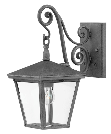 Product image for Trellis 1 Light Small Wall Lantern - Aged Zinc