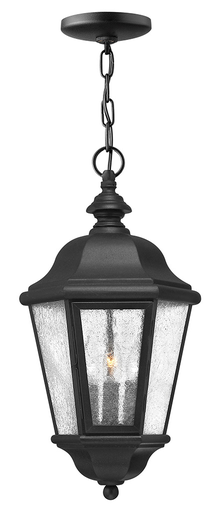 Product image for Edgewater 3 Light LED Large Hanging Lantern - Black