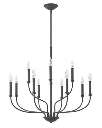 Product image for Alister 12 Light Large Chandelier - Buckeye Bronze