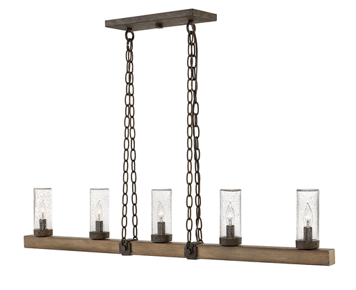 Product image for Sawyer 5 Light Linear Chandelier - Sequoia