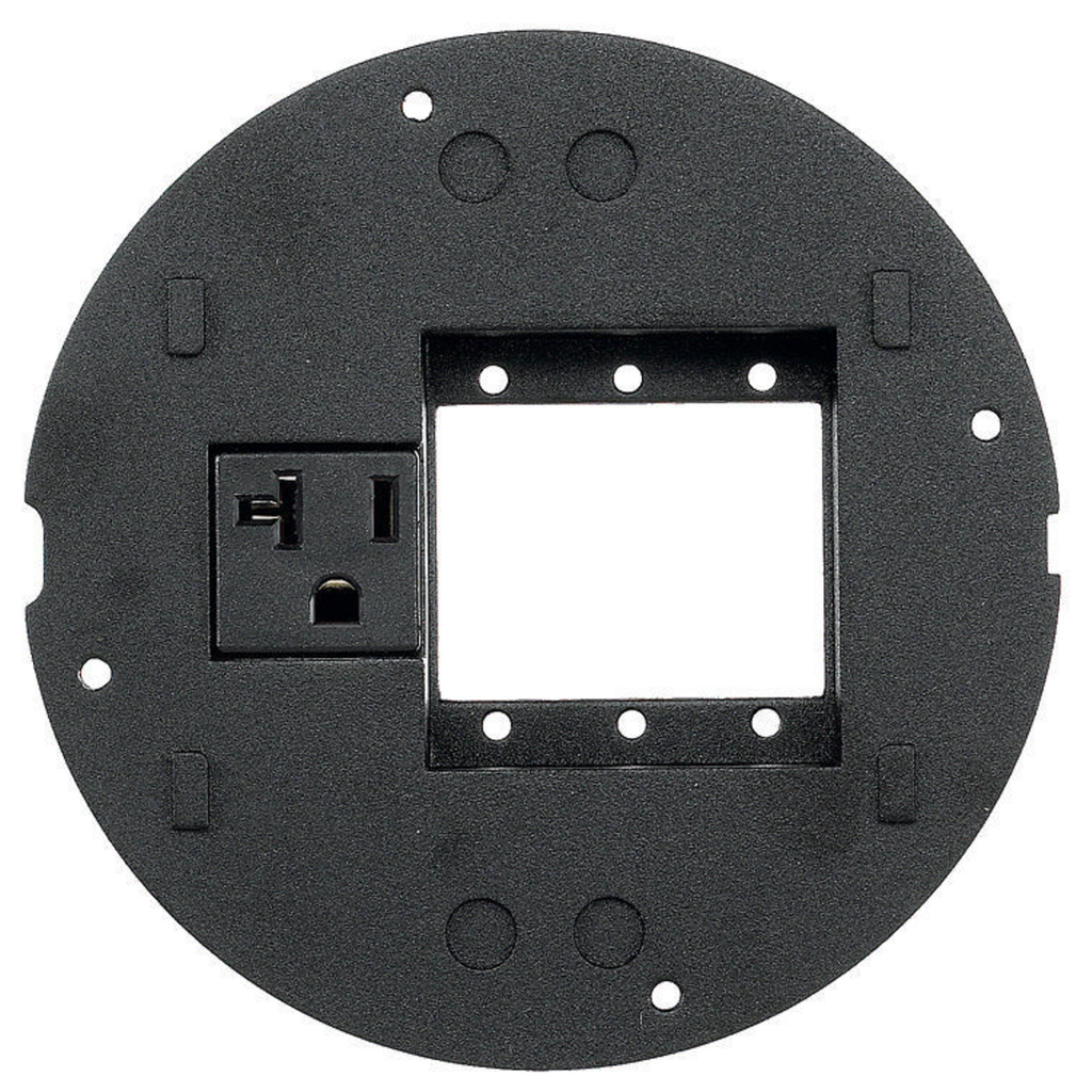 Hubbell Wiring Devices S1SPEXT1 Concrete Floor Box Fire Rated Poke-Through Device Subplate Hubbell Wiring Devices S1SPEXT1 Concrete Floor Box Fire Rated Poke-Through Device Subplate