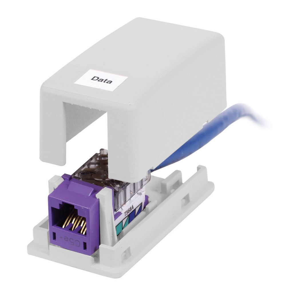 Housing, Surface Mount, 1-Port, White