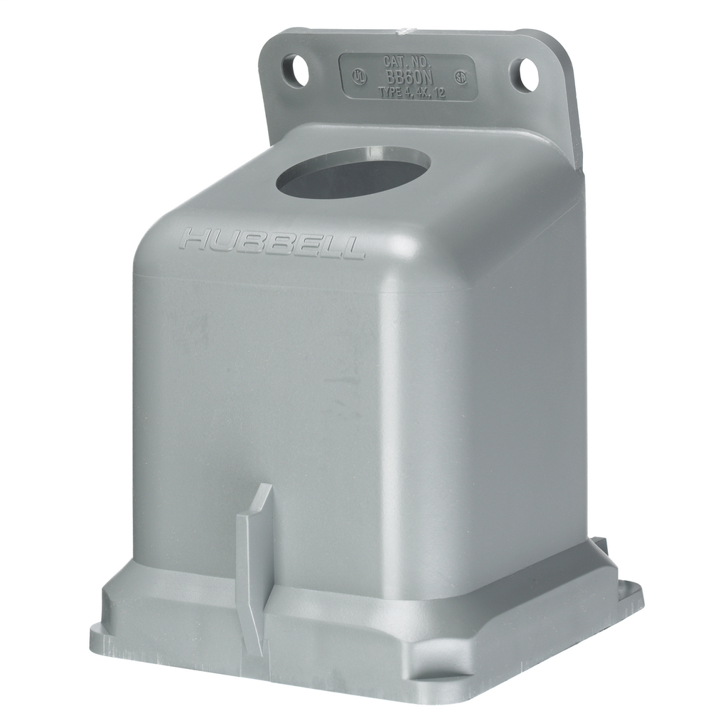 HUBBELL BB60N 60A PIN/SLEEVE NEMA-4X BACK BOX HUBBELL BB60N 60A PIN/SLEEVE NEMA-4X BACK BOX