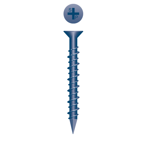 Flat Head 3/16 x 2-1/4, PH, Hi-Low, Blue Ceramic