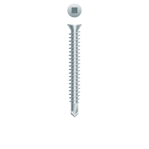 Trim Head 6-20 x 1-5/8, SQ, Zinc