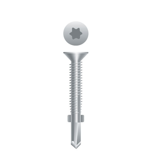 Flat Head Reamer 12-24 x 2-1/2, T-30, 410 Stainless Steel, WAR