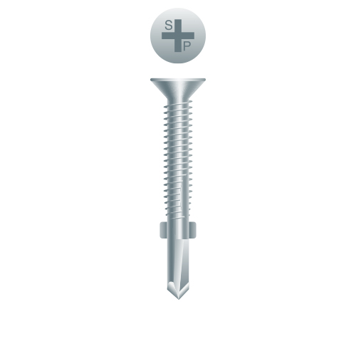 Flat Head Reamer 1/4-20 x 3-1/4, PH, Zinc