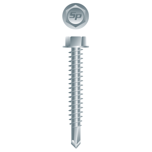 Hex Washer Head 12-14 x 3, Zinc