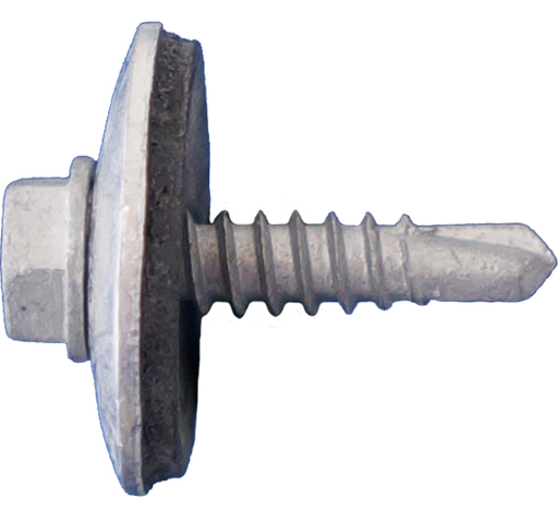8 X 3/4 Hex Washer Self Drill Screws w/ 3/4" OD Alum Washer
