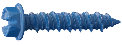 1/4 X 3-1/4 Hex Washer Concrete Screws Bulk Blue