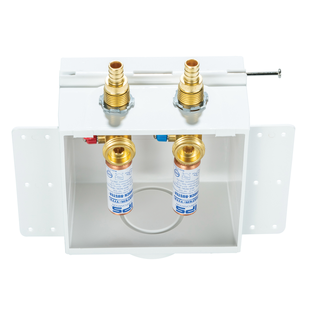 Guy Gray FR-12 Series PVC Resin Fire Rated Outlet Box with Quarter Turn Brass Hammer Arrester Valve, 1/2 Inch F1807 PEX