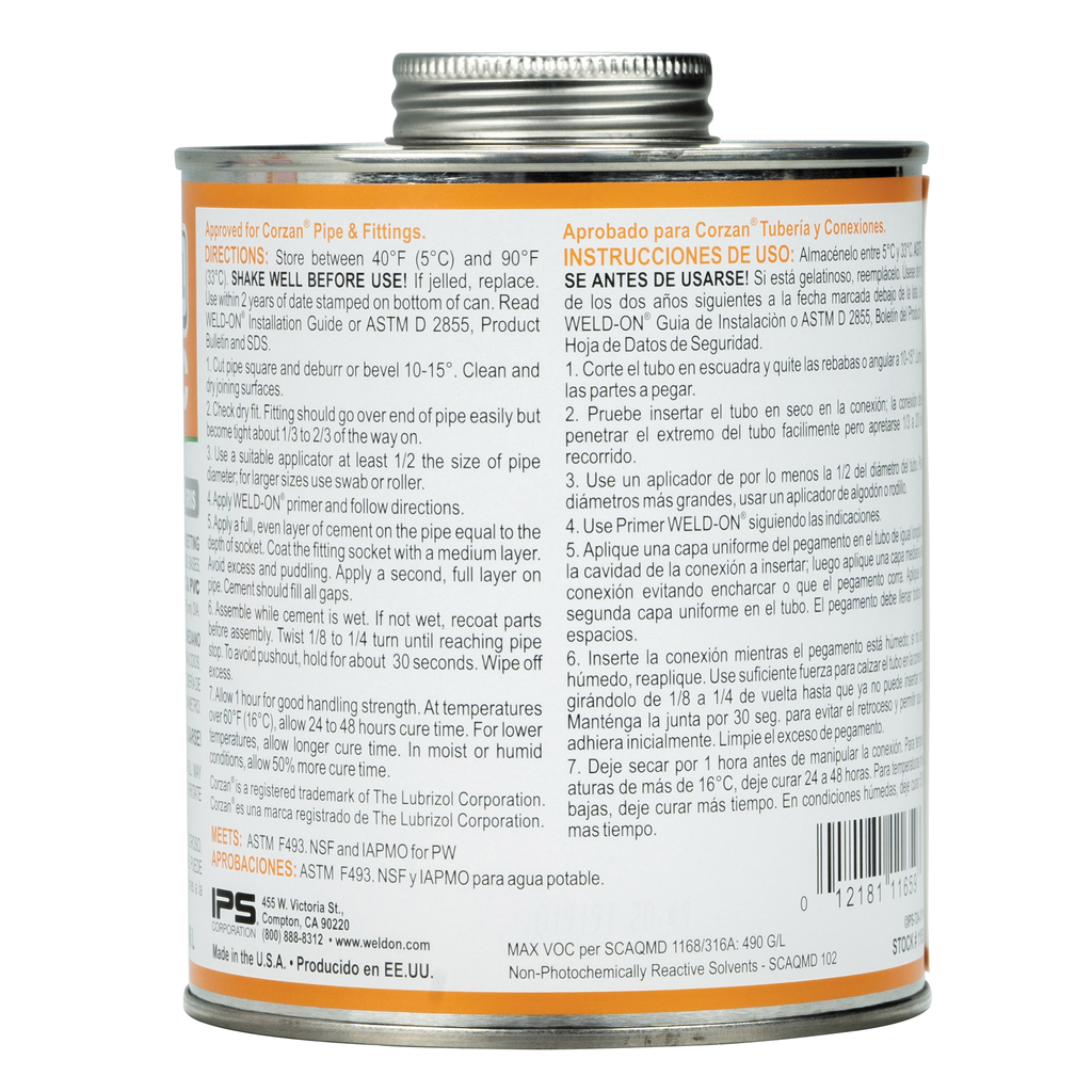 724™ CPVC - HEAVY BODIED GRAY QUART