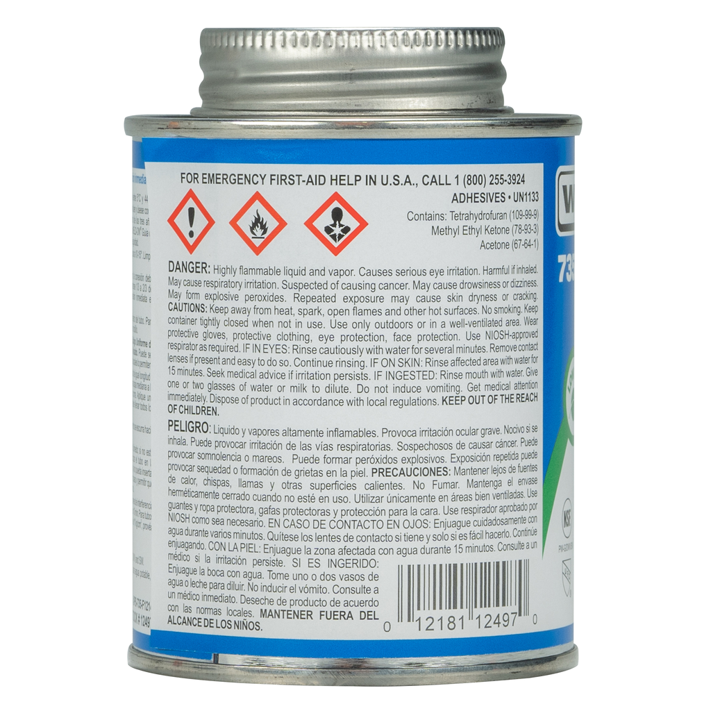 735™ WET 'N FAST™ PVC - MEDIUM BODIED BLUE 1/2 PINT